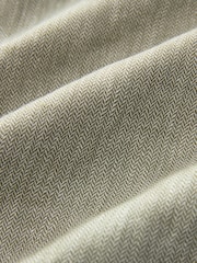 Khaki Green Textured Linen Blazer - Image 6 of 6