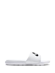 Nike White/Black Victori One Sliders - Image 1 of 7