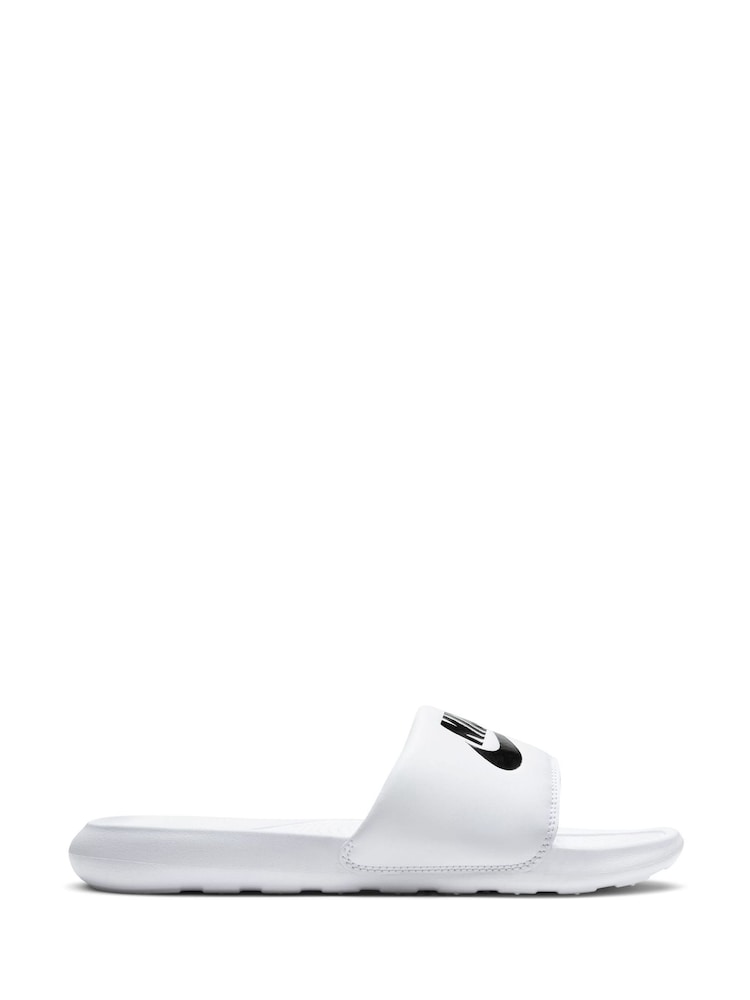 Nike White/Black Victori One Sliders - Image 1 of 7