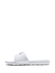Nike White/Black Victori One Sliders - Image 4 of 7