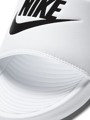 Nike White/Black Victori One Sliders - Image 7 of 7