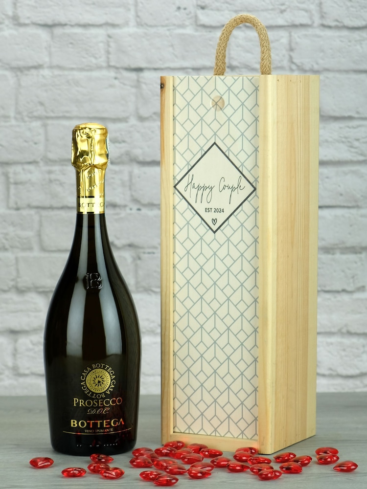 Le Bon Vin Happy Couple Wedding Prosecco Gift Set - Image 1 of 1