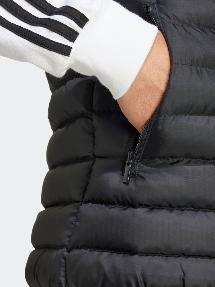 adidas Black Originals Padded Gilet - Image 3 of 6