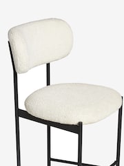 Casual Bouclé Oyster Aleia Bar Stool - Image 7 of 8