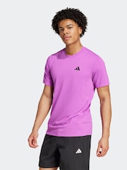 adidas Purple 100% Cotton Train Essentials Feelready Training T-Shirt - Image 1 of 7