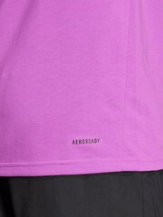 adidas Purple 100% Cotton Train Essentials Feelready Training T-Shirt - Image 7 of 7