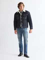 Azul - Vaqueros de corte cowboy originales efecto lavado 13MWZ Pacific de Wrangler - Imagen 2 de 5