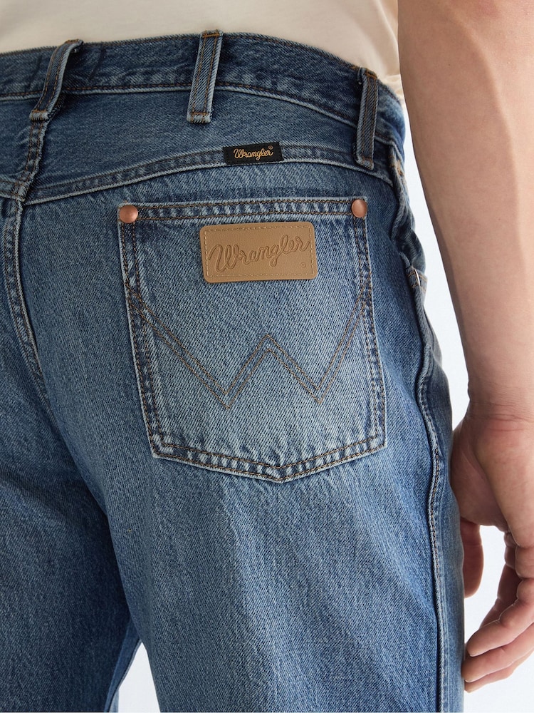 Azul - Vaqueros de corte cowboy originales efecto lavado 13MWZ Pacific de Wrangler - Imagen 5 de 5