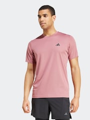 adidas Red Train Essentials Training T-Shirt - Image 1 of 8