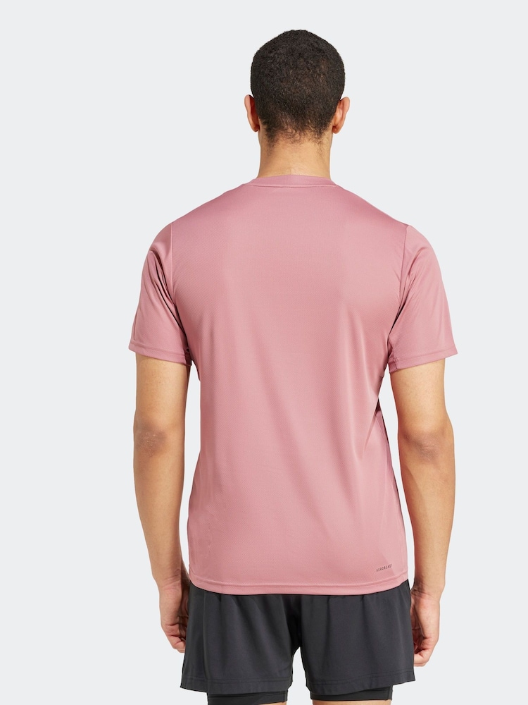 adidas Red Train Essentials Training T-Shirt - Image 2 of 8