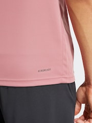 adidas Red Train Essentials Training T-Shirt - Image 3 of 8