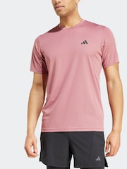 adidas Red Train Essentials Training T-Shirt - Image 4 of 8