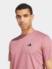 adidas Red Train Essentials Training T-Shirt - Image 6 of 8