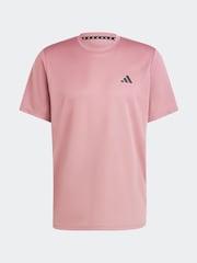 adidas Red Train Essentials Training T-Shirt - Image 8 of 8