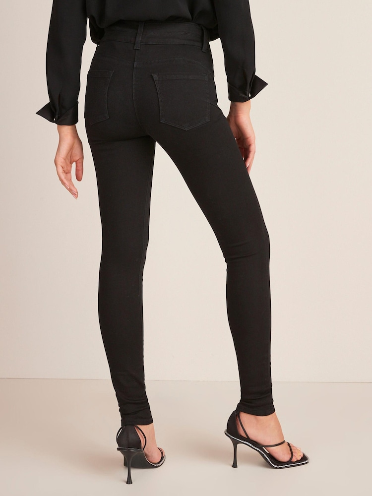 Noir - Ascenseur, Slim And Shape Skinny Jeans - Image 3 of 5