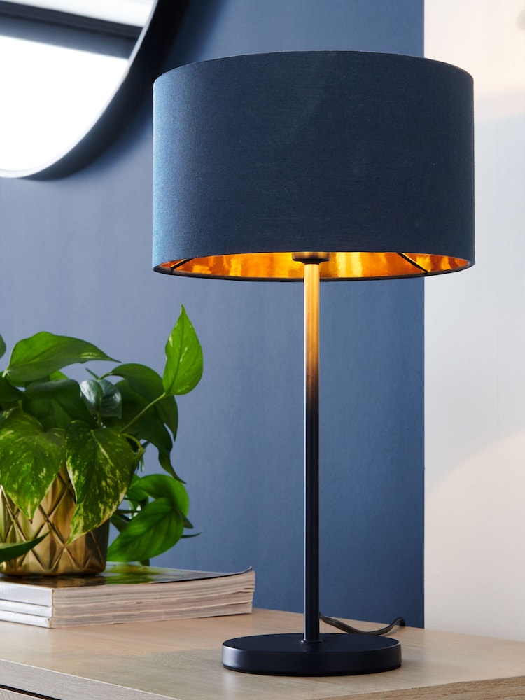 Navy Rico Table Lamp - Image 1 of 8
