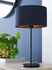 Navy Rico Table Lamp - Image 2 of 8