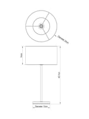 Navy Rico Table Lamp - Image 8 of 8