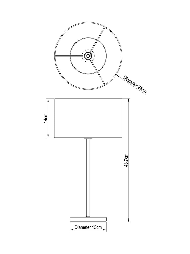 Navy Rico Table Lamp - Image 8 of 8