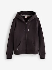 Superdry Black Essentials Logo Full-Zip Hoodie - Image 6 of 6