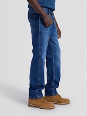 Lee Blue Workwear Haden Quiet Rain Relaxed Straight Mid Jeans - Image 4 of 6
