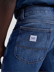 Lee Blue Workwear Haden Quiet Rain Relaxed Straight Mid Jeans - Image 5 of 6