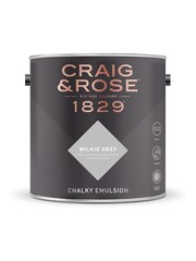 Craig & Rose Grey Chalky Emulsion Wilkie Grey Paint - Image 2 of 2