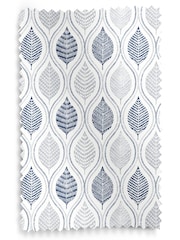 Blue Lino Leaf Made to Measure Roller Blind - Image 3 of 6