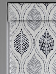 Blue Lino Leaf Made to Measure Roller Blind - Image 4 of 6