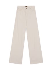 Lee Cream Stella High Rise Wide Leg Jeans - Image 7 of 7