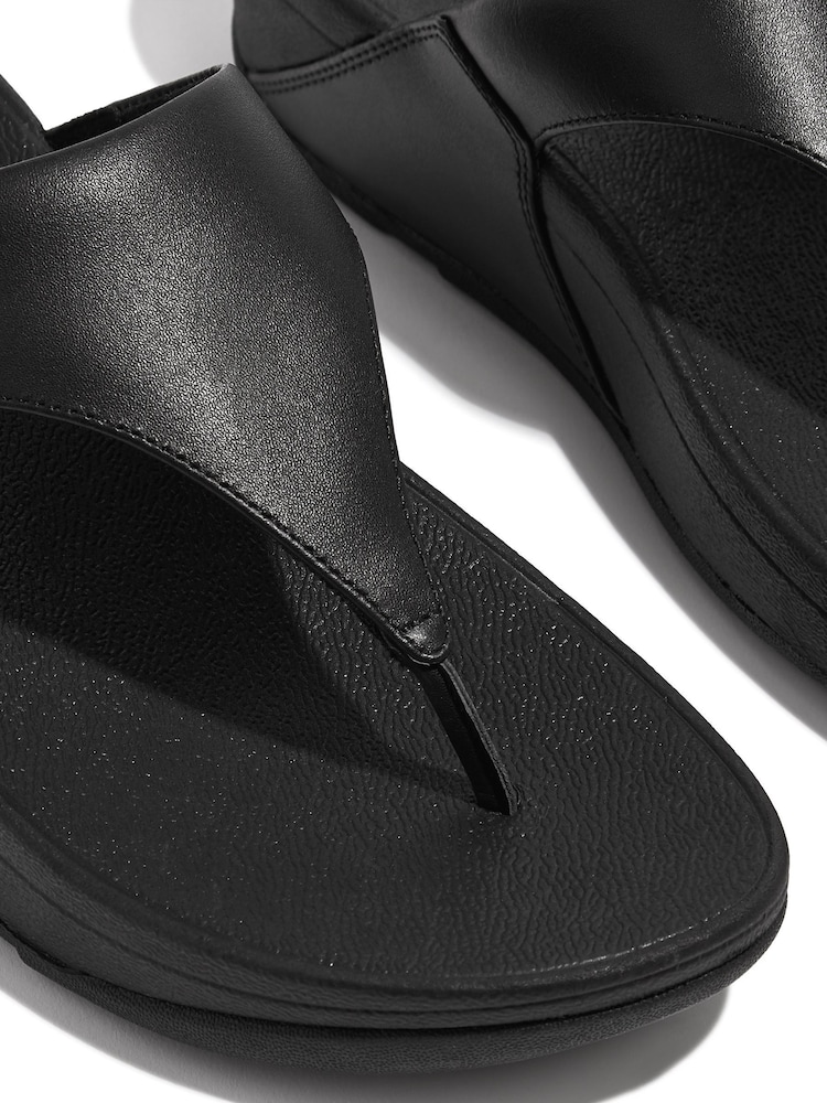 FitFlop Lulu Leather Toe Post Sandals - Image 3 of 4