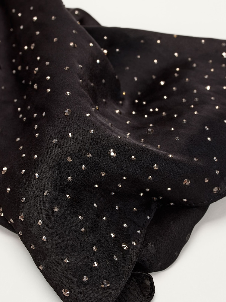 Phase Eight Metallic Hotfix Scarf - Image 2 of 3 Phase Eight Metallic Hotfix Scarf - Image 2 of 3