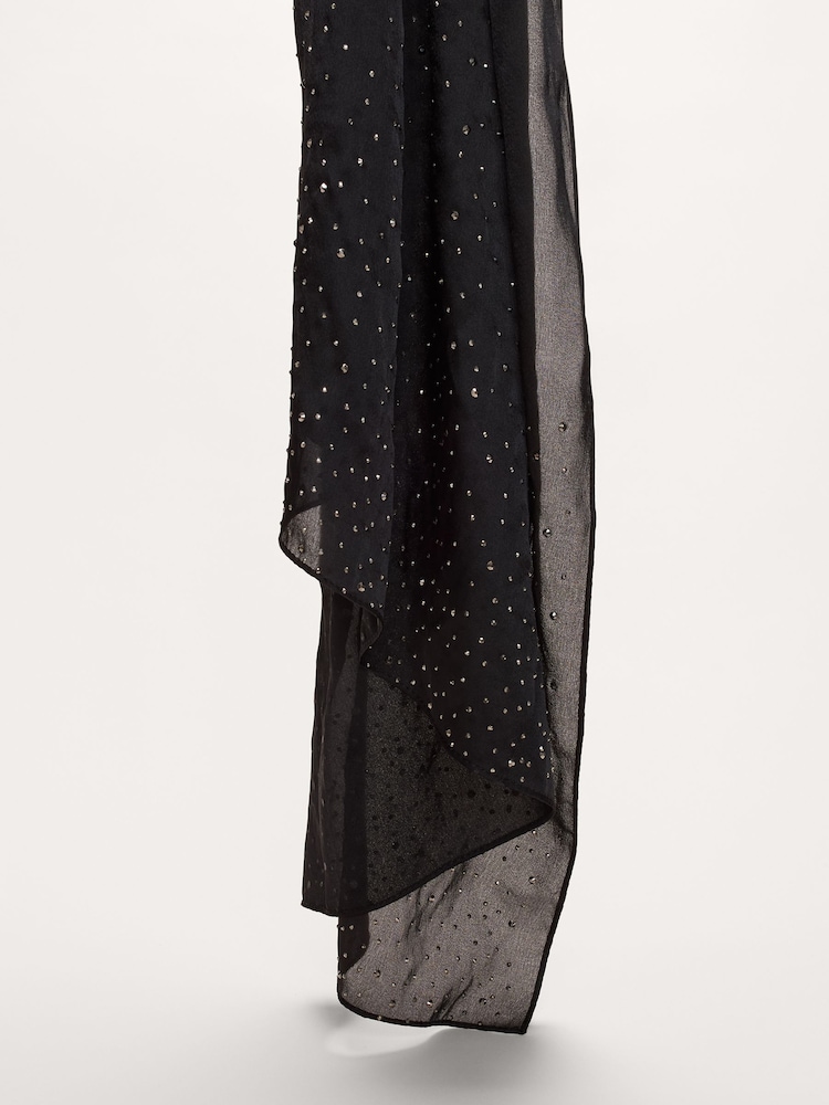 Phase Eight Metallic Hotfix Scarf - Image 3 of 3 Phase Eight Metallic Hotfix Scarf - Image 3 of 3