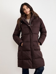 Phase Eight Brown Yasmine Puffer Coat - Image 1 of 7