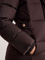 Phase Eight Brown Yasmine Puffer Coat - Image 5 of 7