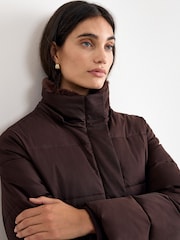 Phase Eight Brown Yasmine Puffer Coat - Image 6 of 7