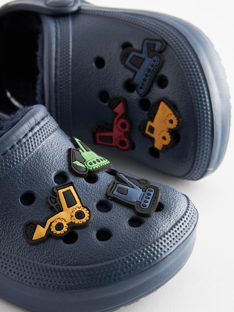 Navy Blue Digger Slipper Clogs - Image 2 of 2