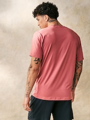 adidas Red Train Essentials Stretch Training T-Shirt - Image 5 of 8
