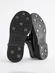 Black Patent Standard Fit (F) Bow Chunky Mary Jane School Shoes - Image 6 of 7