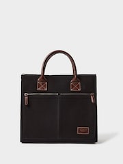 Osprey London Black The Stockholm Canvas Messenger Bag - Image 3 of 6
