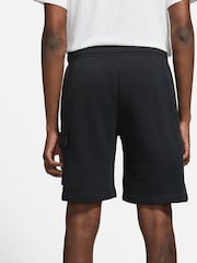 Nike Black Club Fleece Cargo Shorts - Image 2 of 9