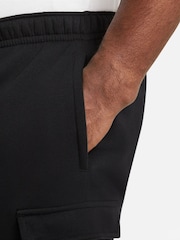 Nike Black Club Fleece Cargo Shorts - Image 7 of 9