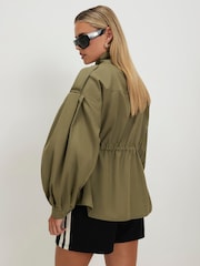 River Island Green Petite Utility Drawstring Jacket - Image 4 of 4