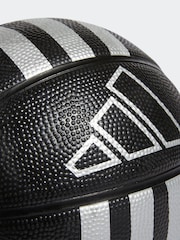 adidas Black Originals 3-Stripes Rubber Mini Basketball - Image 3 of 4