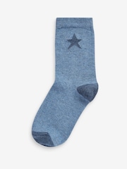 Blue Stars Cotton Rich Socks 7 Pack - Image 5 of 9