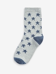 Blue Stars Cotton Rich Socks 7 Pack - Image 6 of 9