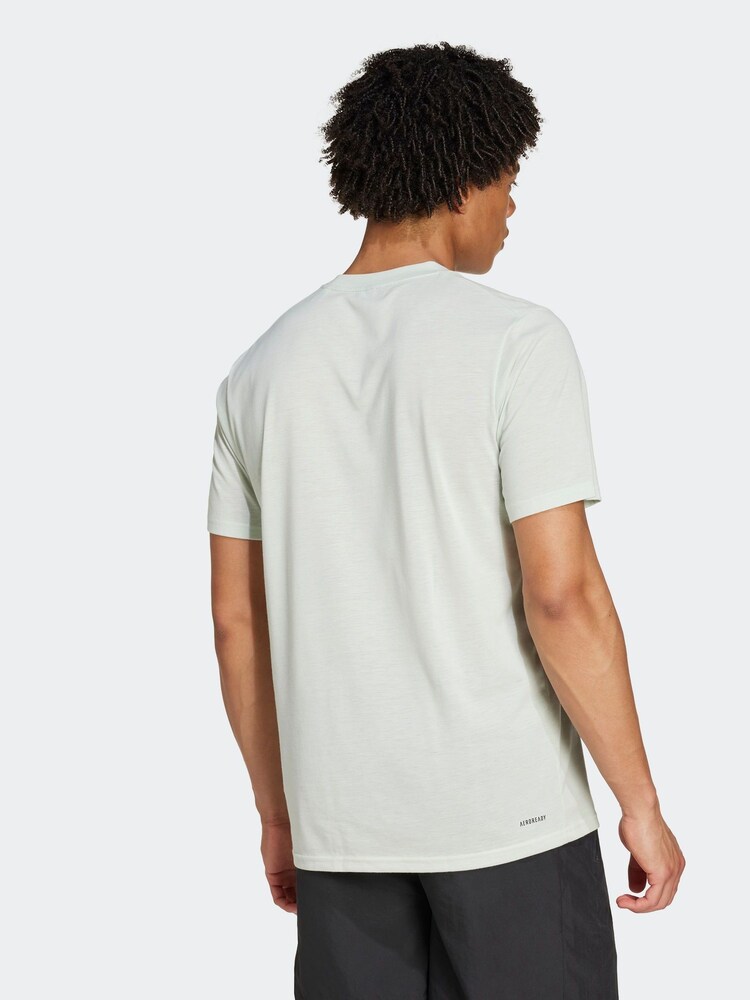 adidas Green 100% Cotton Train Essentials Feelready Training T-Shirt - Image 2 of 8