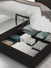 Aspire Furniture Charcoal Grey Kelly End Lift Ottoman Storage Bed - Image 2 of 2