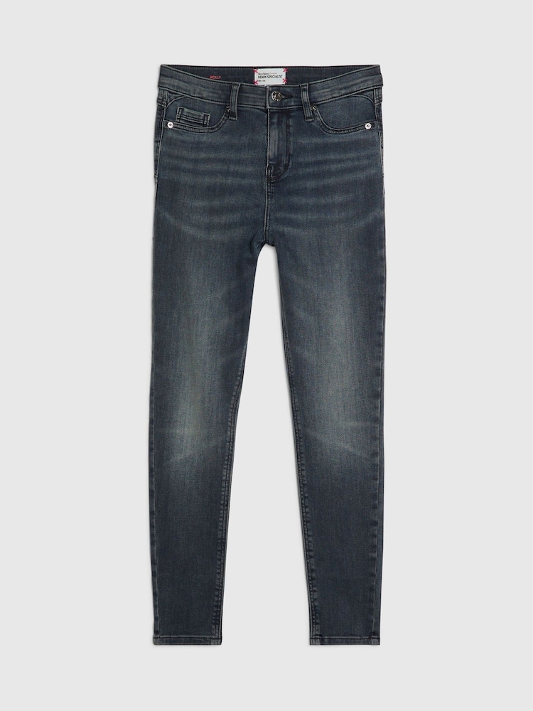 River Island Blue Petite Mid Rise Sculpt Skinny Jeans - Image 1 of 1 River Island Blue Petite Mid Rise Sculpt Skinny Jeans - Image 1 of 1
