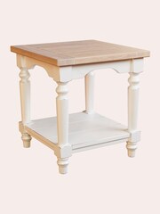 Laura Ashley White Dorset Side Table - Image 5 of 6